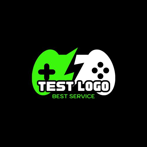 Black and Green Illustrative E-Sports Gaming Logo