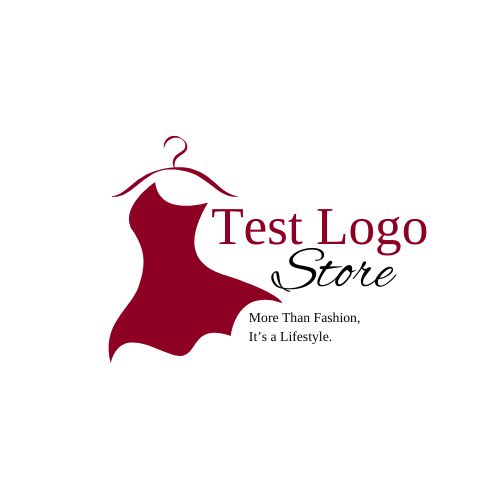 Red Maroon Simple Elegant Fashion Store Logo